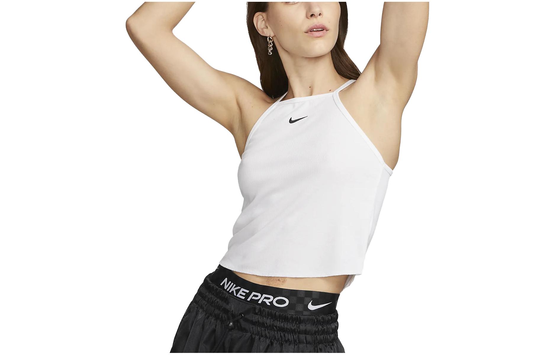 Nike Tank Tops Women s White Crew Neck Moderate Other DV7961-100 XL