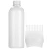 Barber Shampoo Bottle 120ml High-Density Plastic Hair Dye Applicator with Comb Scalp Massage Portable Salon Essential