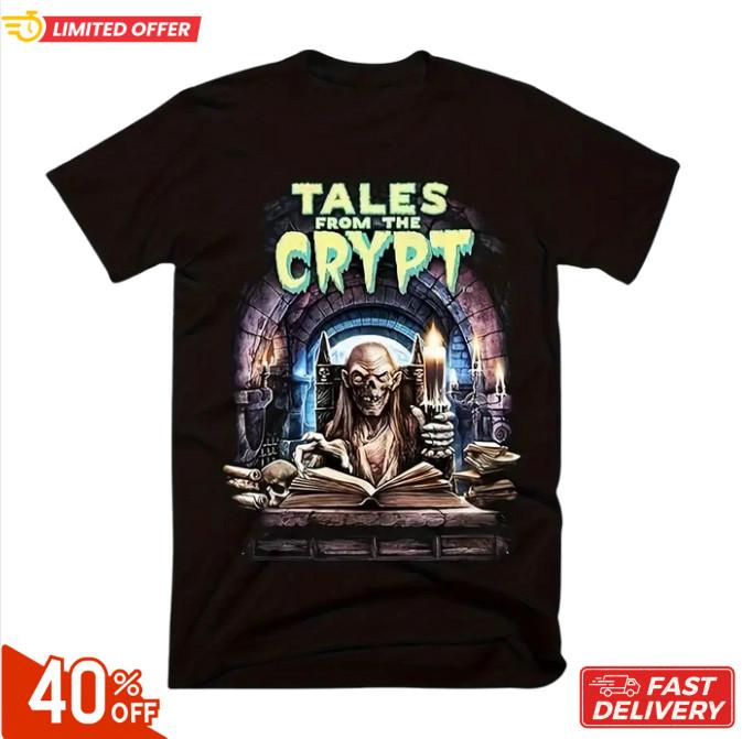 Men S  Tales From the Crypt  Graphic T-Shirt - Soft Cotton Short Sleeve Crew Nec Unisex T-Shirt XXL