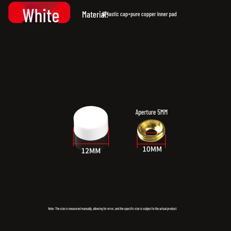 Copper Pad Screw Cap Mirror Nail Decorative Cover with Fixing Screw