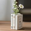 Ceramic Book Vase Pride and Prejudice Cute Bookshelf Decor Unique Gift for Book Lovers Home Interior Wall Shelf Decoration House