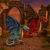 Handmad Myth Dragon Figures Simulation Warcraft Dragon Animal Model  Desktop Decorative