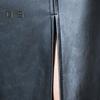 Women Skirt High Waist Sheath Slim Fit Skinny Faux Leather Split Hem Knee Length Solid Color Smooth Zipper Closure OL Commute Lady Midi Skirt