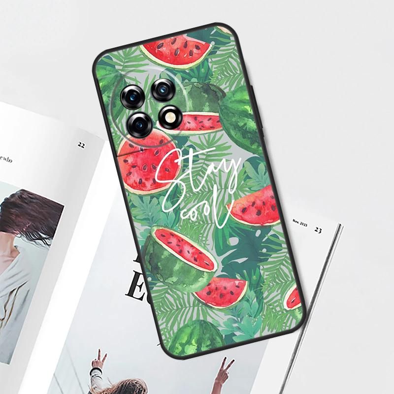 Cute Summer Fruit Watermelon Case For OnePlus Nord N30 N20 N10 CE 2 3 Lite 2T OnePlus 10T 12R 10R 8 9 10 Pro 11 12 Cover
