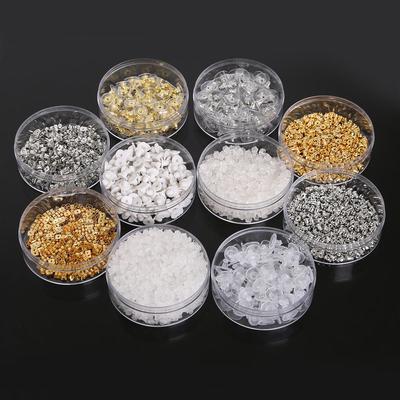 1Box ​​Kunststoff Und Legierung Ohrring Stopper Stud Ohrring Stopper Zurück Stecker DIY Schmuck Erkenntnisse Zubehör Herstellung