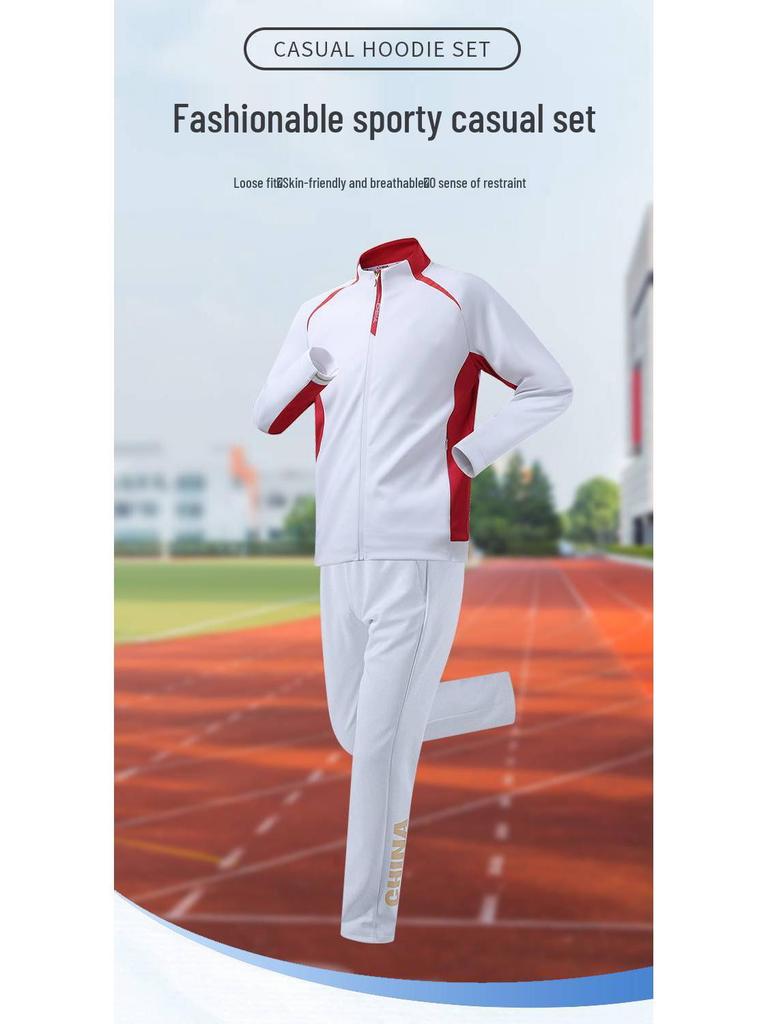 Unisex Chinese Wushu Tracksuit: Student Training & Parade Uniform