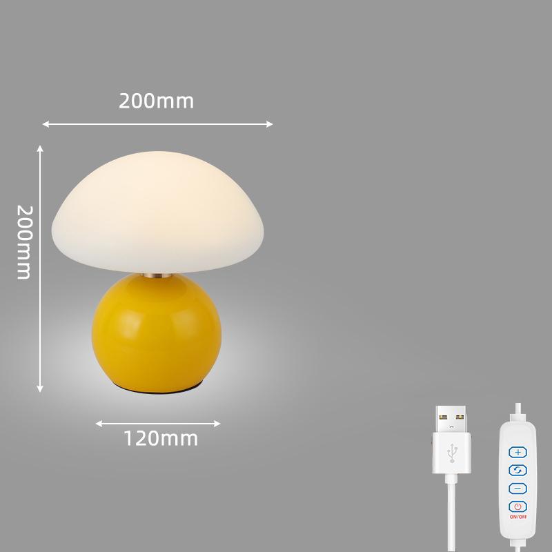 Stylish Mushroom Night Light 3 Color Modes 10 Dimmable Levels Soft Lighting for Bedroom Decoration Home Office