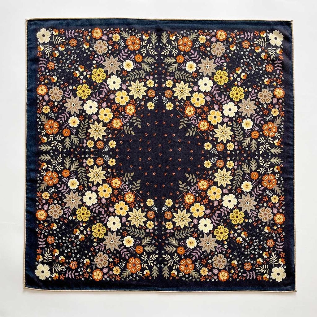 18% Silk 82% Wool Scarf Women Pashmina Double sided Foulard Female Bandana Twill Scarves Hijab Shawl Wraps Square Headkerchief