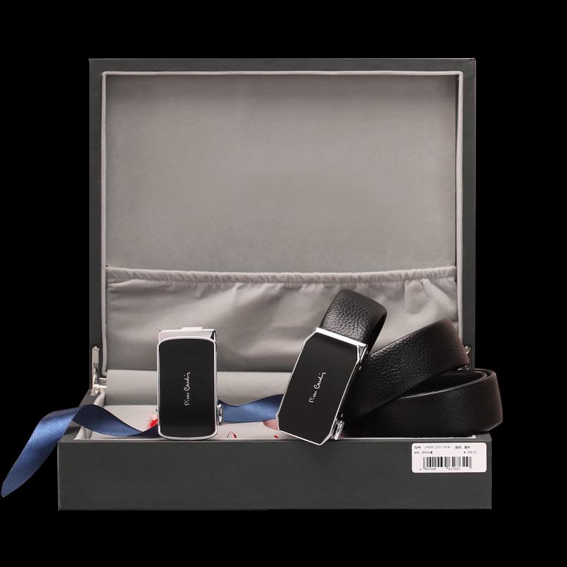 

Pierre Cardin Men s Leather Belt Double Buckle Gift Set 115cm