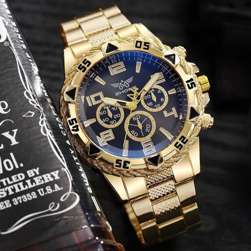 Men's Waterproof Luminous Running Alarm Clock Watch