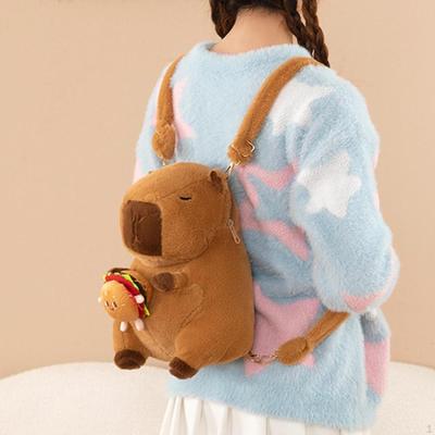 Capybara Backpack Cartoon Lovely Stuffed Animal for Birthday Festival