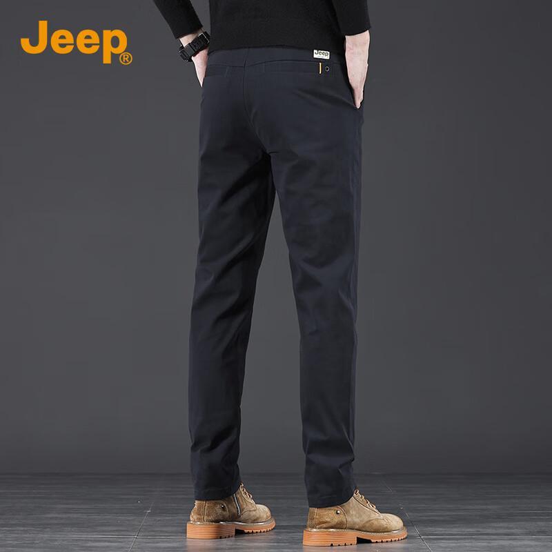 Jeep Men's Straight-Leg Casual Trousers