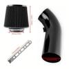 NEW 76mm Car Refitted Winter Mushroom Head Air Filter Intake Pipe Filter High Flow High Cold Air Filter Aluminum Pipe Kit