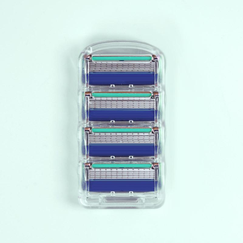 5-Layer Manual Razor for Men, Universal Gillette-Compatible Fusion Blade.
