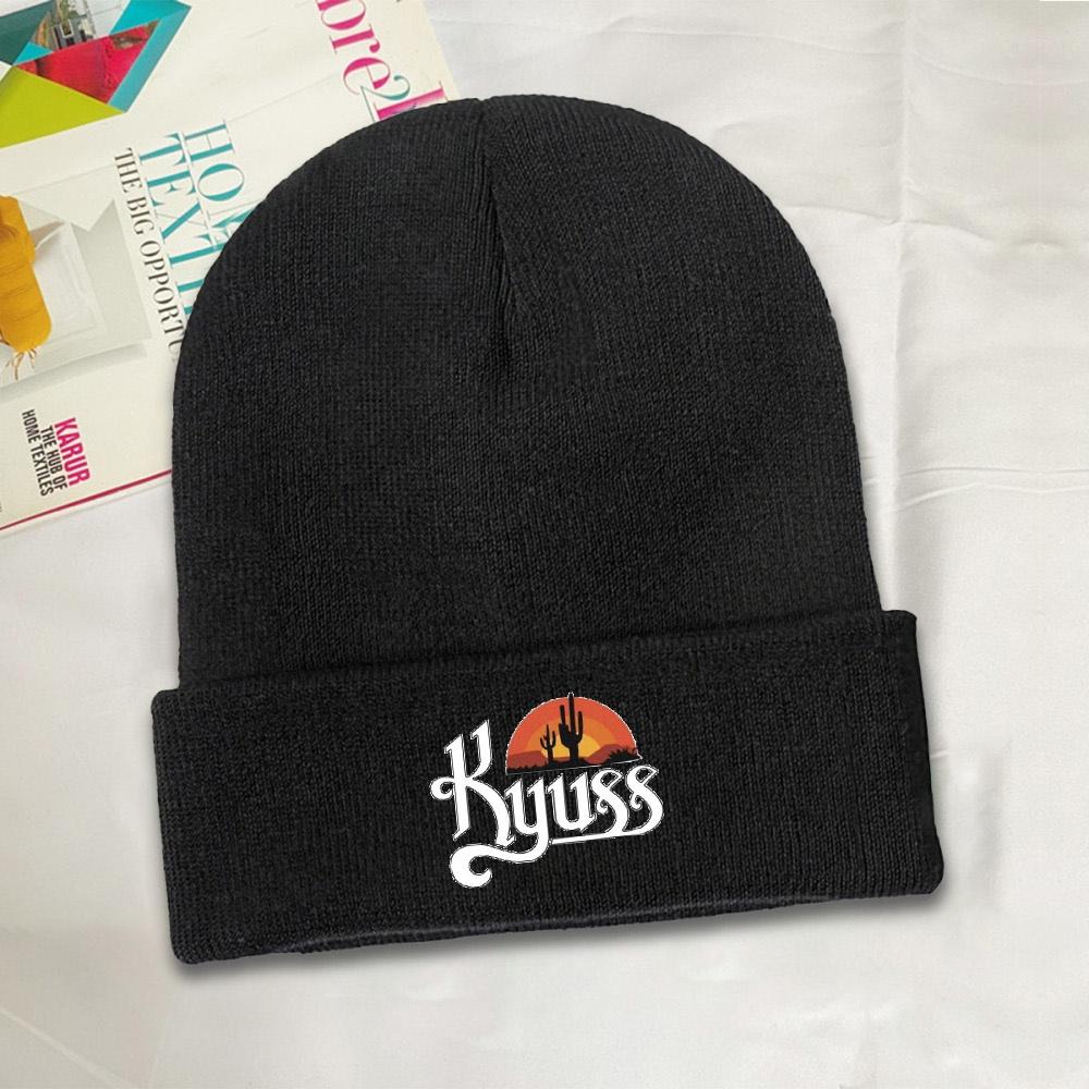 1pc Kyuss Rock Band Metal Music Beanie Hat For Winter Bonnet Knitted Hat