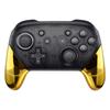 eXtremeRate Chrome Gold Replacement Side Handle Grips for Nintendo Switch Pro Controller
