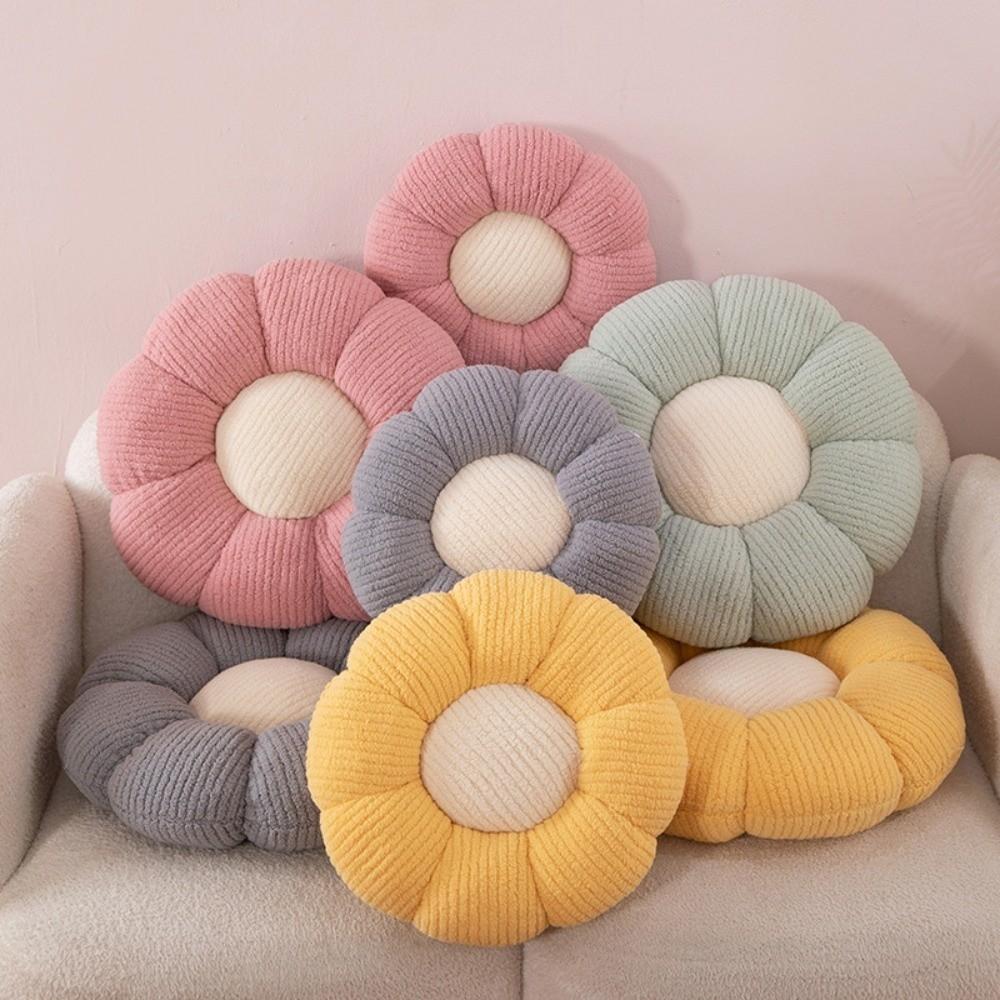 New PP Cotton Pillow Comfortable Round Shape Flower Pillow Decorative Pad Soft Seat Sofa Use
