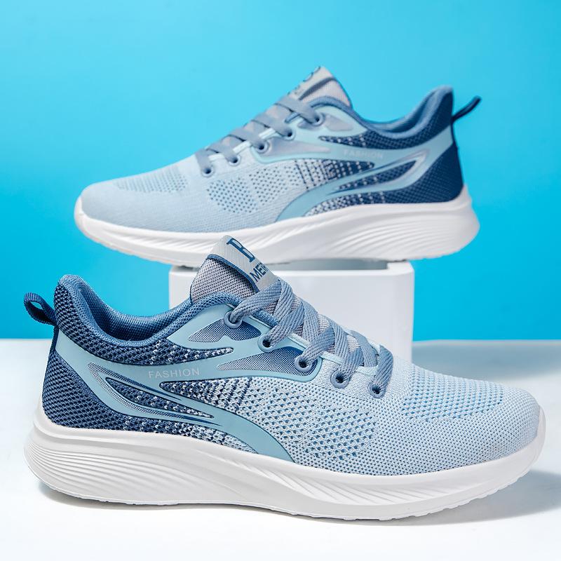 

Кроссовки унисекс 2024 года, новые модные мужские кроссовки на шнуровке, амортизирующие кроссовки для бега, женские, дышащие, для пар, теннисная спортивная обувь 36 синий