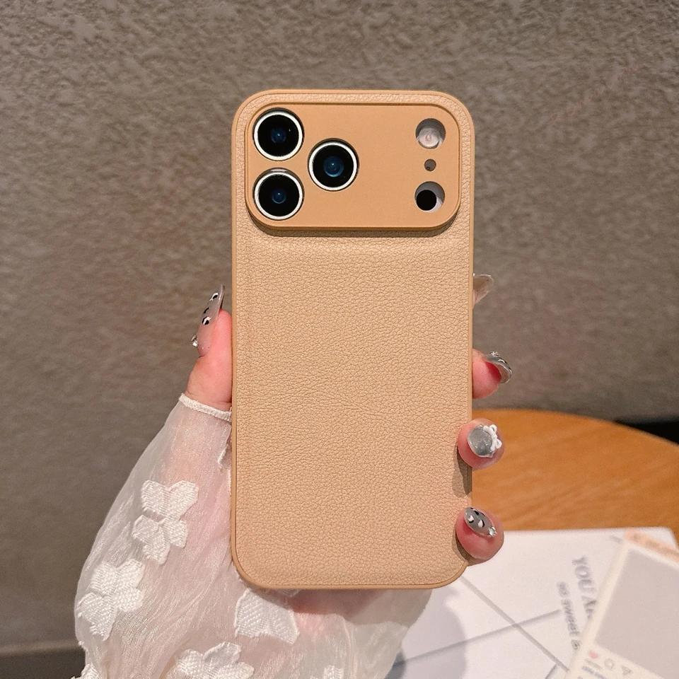 Leather Phone Case For iPhone 17 Air 13 11 12 16 17 Pro Max 16E 16 15 14 Plus 17Pro 17Air Shockproof Protector Cover