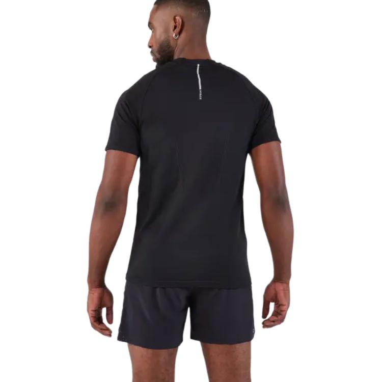 DECATHLON KIPRUN Breathable Solid Quick Dry Short Sleeve Crew Neck T-Shirt Men's Smoky Black/Graphite Grey