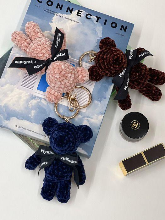 MystiKotita Mini Dori Gomdori Keyring - Soft pink