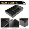 REPAIROCK Center Console Armrest Organizer Tray for Ford Armrest Insert Tray Storage ABS Black F-150 2011-2014, Box,