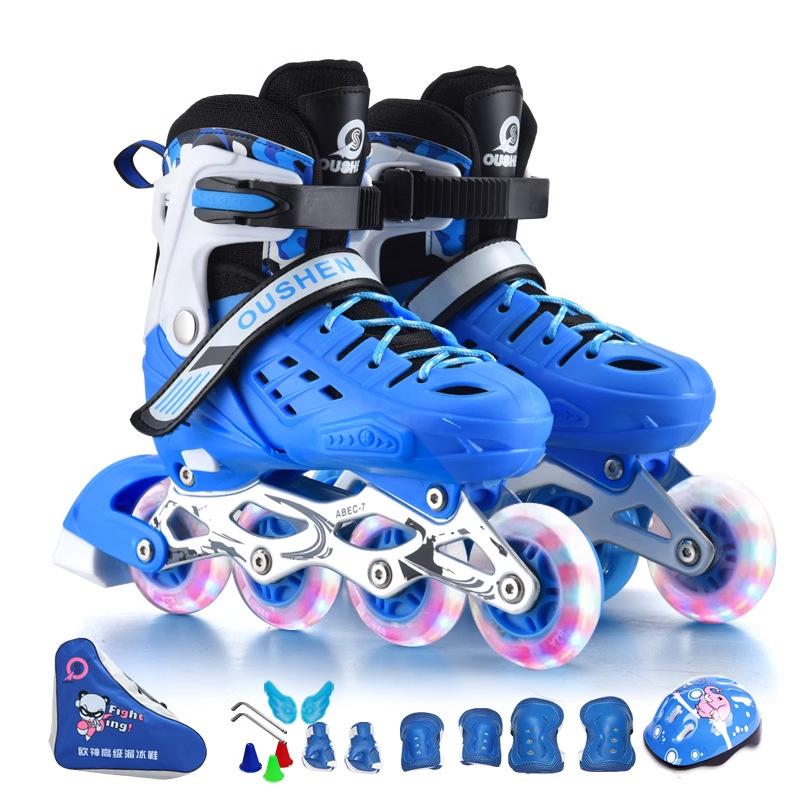 Adjustable Size Hard Shell Ice Skates for Adults and Women, Roller Skates for Boys and Students, Beginner Set for Ice Skating and Roller Skating
