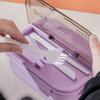 PP Lunch Storage Container 3 Compartment Food Container Compartment Lunch Box  For Picnics