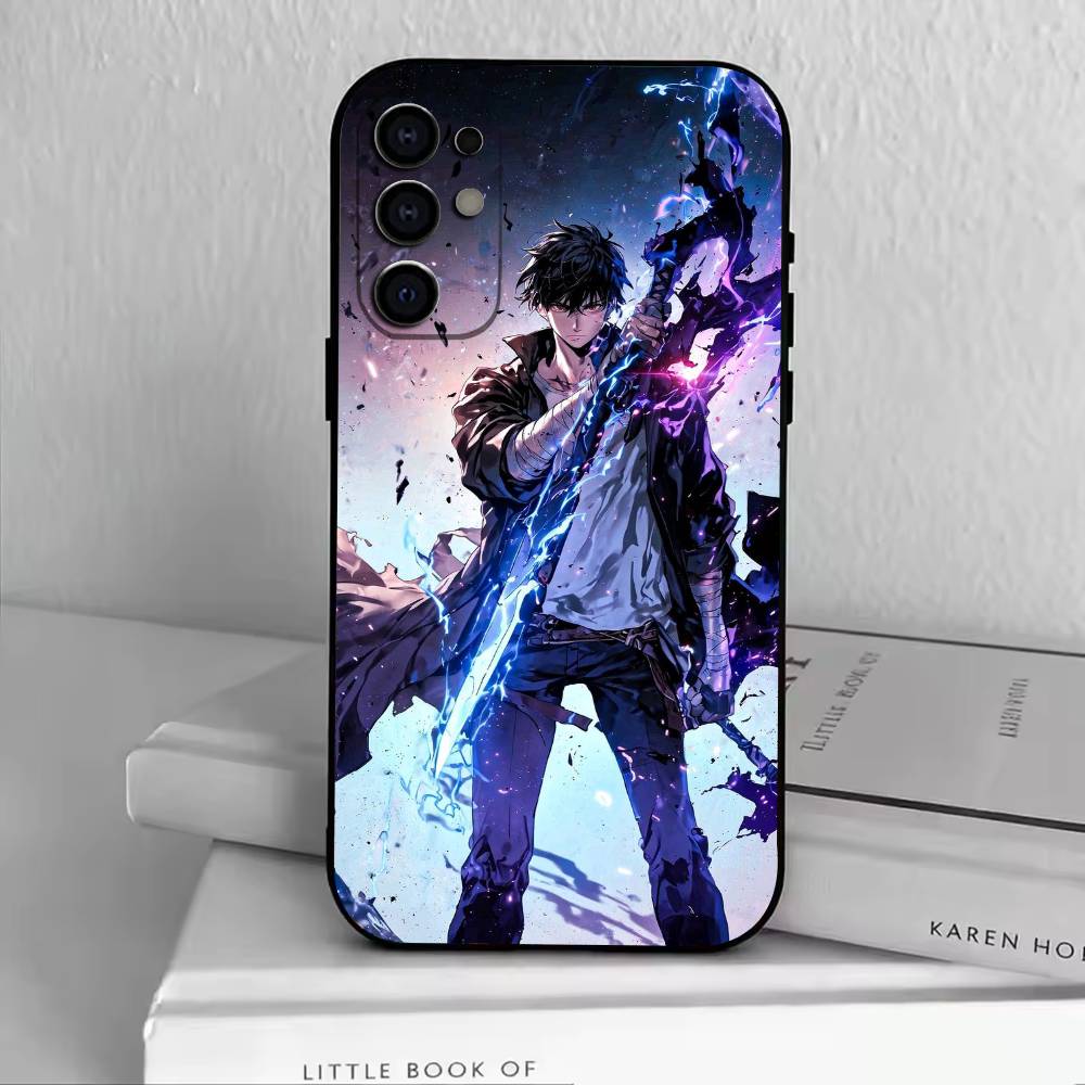 

S-Sung Jin-woo Phone Case For Samsung S25,S24,S21,S22,S23,S30,Ultra,S20,Plus,Fe,Soft Silicone Black Cover Samsung S26Plus