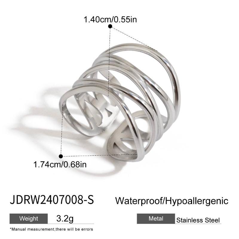Ring Titanium Steel Jewelry of Luxurious and High-end Style Finger Ring Stainless Steel Accessory