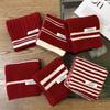 Korean Unisex Striped Knit Scarf - High-End Autumn/Winter Style for Children