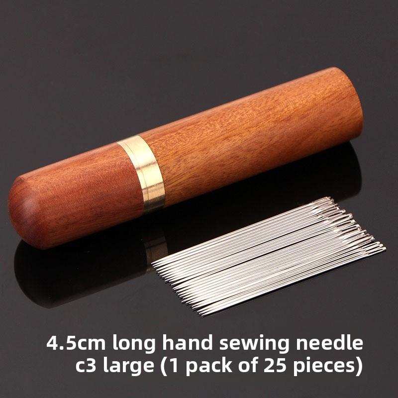 Ebenholz-Röhre Großes Loch Spitze Nähnadel für Handnähen, Handgefertigte Stickerei für Quilts, Stahlnadel