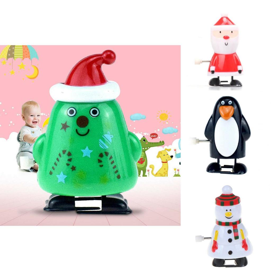 Exquisite Santa Clockwork Wind Up Toys For Kids Christmas Party Bag Stocking Fillers