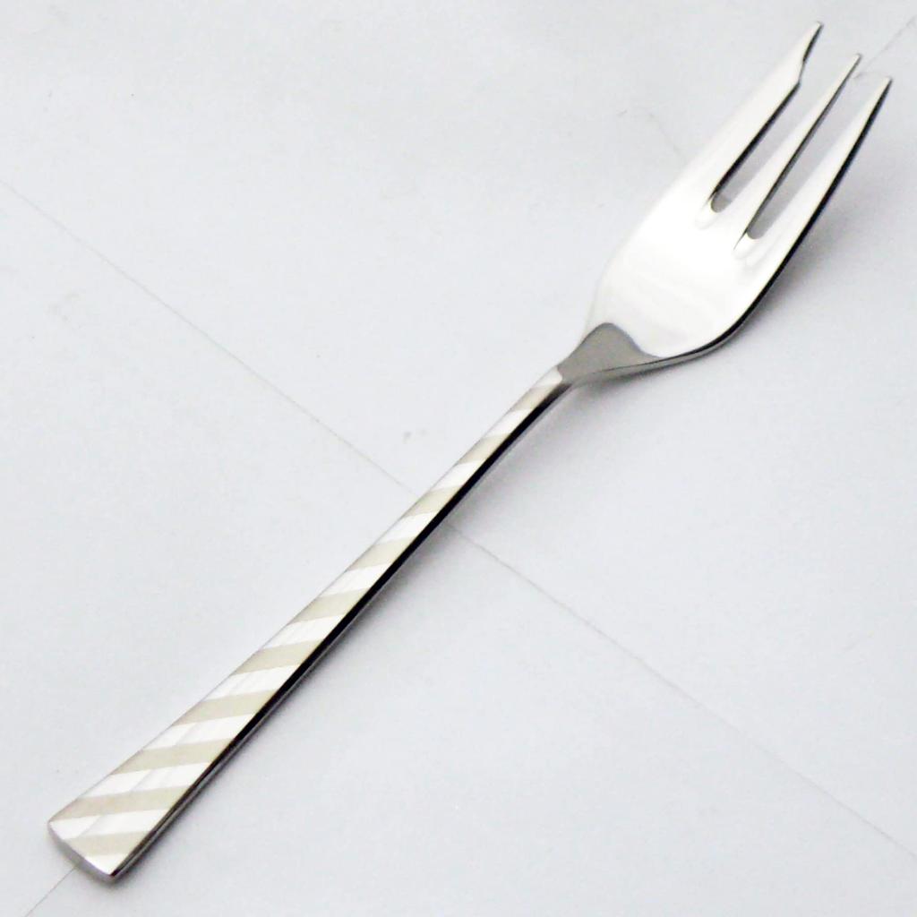Nagao Shiro Cake Fork Stainless Steel Mirror Laser Processed Made In Japan - - 13.5cm 18-8