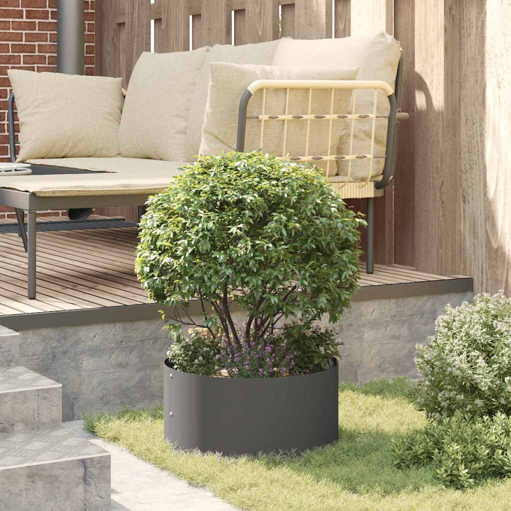 Plant Ring Black 40 X 40 X 20 Cm Cold Rolled Steel