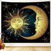 Tarot Sun Moon Dream Catcher Tapestry Witchcraft Decor Hippie Boho Tapestry Psychedelic Scenes Wall Decor Room Home Decor