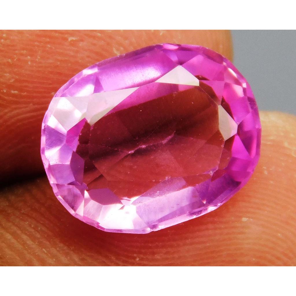 Pink Sapphire Oval Cut CERTIFIED 8 Carat Natural Loose Gemstone Ring Size
