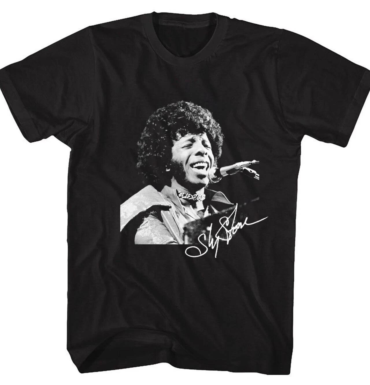 New Sly Stone 1943-2025 signature Gift For Fans Unisex T-Shirt XL