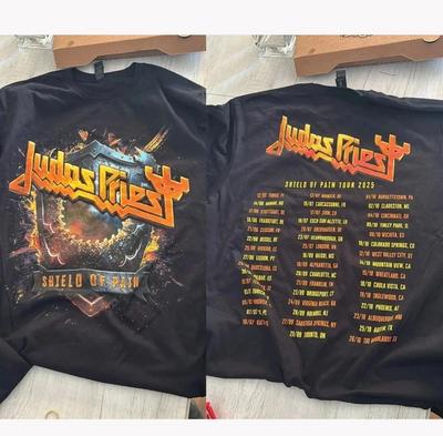 Judas Priest Shield of Pain Tour 2025 Εμπορεύματα Μπλουζάκι
