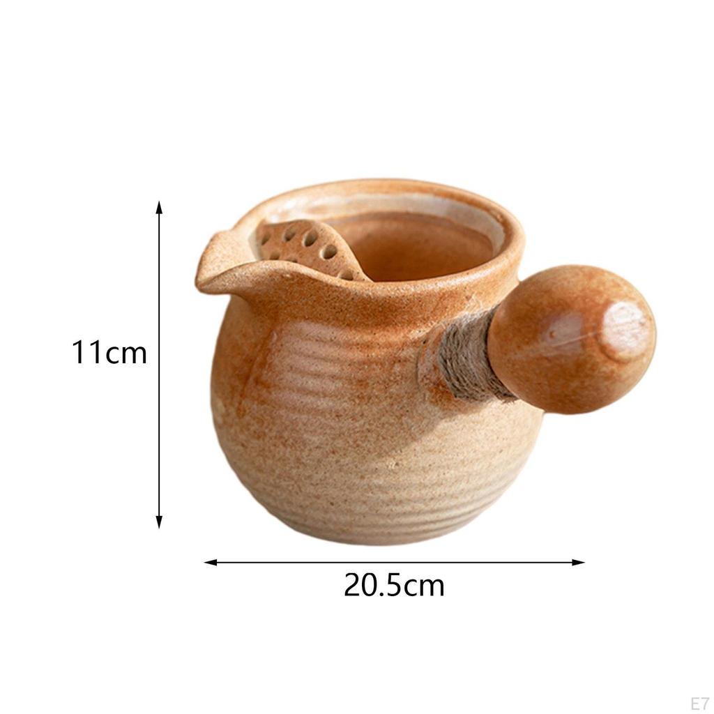 Ceramic Teapot Tea Infuser Chinese Traditional with Side Handle for Boiling Water
