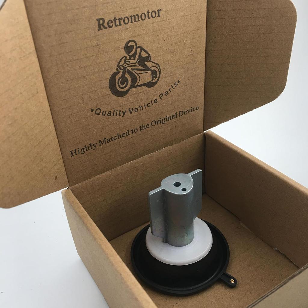 Retromotor 2PCS X 16126-1226 Carburetors Diaphragm Membrane Valve Slide Pistons Plungers for 2007-2013 2008 2009 2010 2011 2012 Kawasaki KFX700