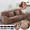 Velvet Sofa Cover Thick Elastic 1/2/3/4 Seater Sofa Cover for Living Room Velvet Plush L Shaped Corner Slipcover Couch Cover