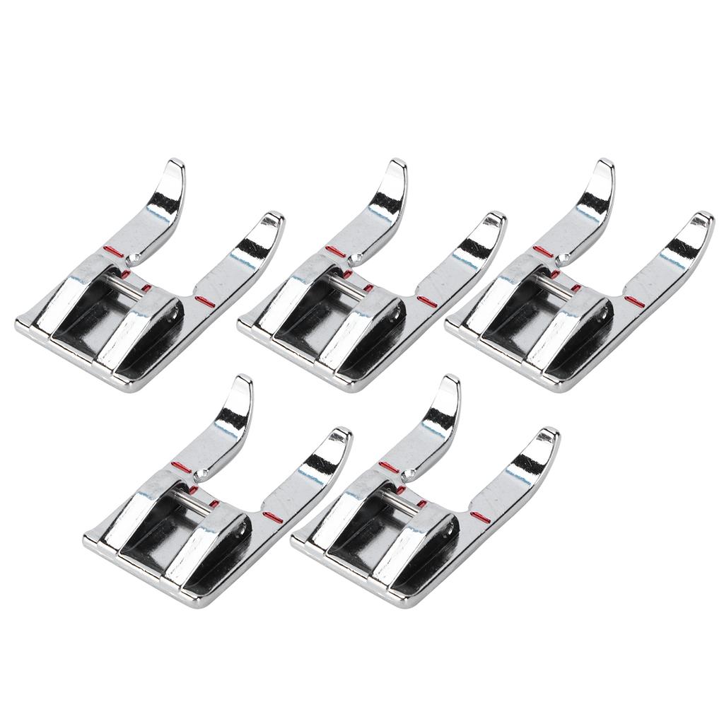 5Pcs Satin Stitch Foot Stainless Steel Multifunctional Household Sewing Machines Accessories