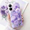 For Realme V30 Case RMX3619 Fashion Flower Bowknot Soft Silicone Back Cover For Realme V30T RMX3618 Fundas RealmeV30 Phone Shell