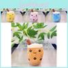 Cute Fruit Bubble Tea Cup Plush Keychain Adorable Cartoon Plush Toy For Kids