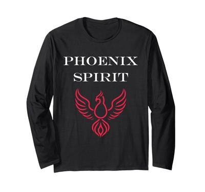 Humor Phoenix Animals Simple Fire Bird Spirit Phoenix Long Sleeve T-Shirt