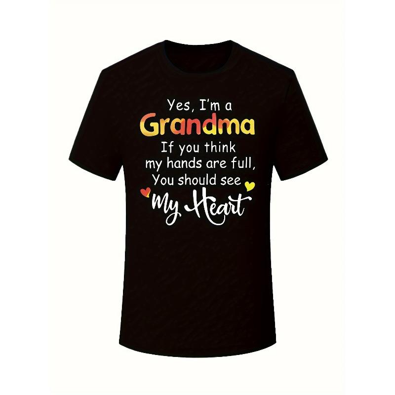 Women s Oversized Letter Print Casual Crew Neck Tee 4XL