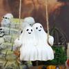 Halloween Decor Swing Ghost Figurines Resin Statues Sculptures Hanging Ornaments