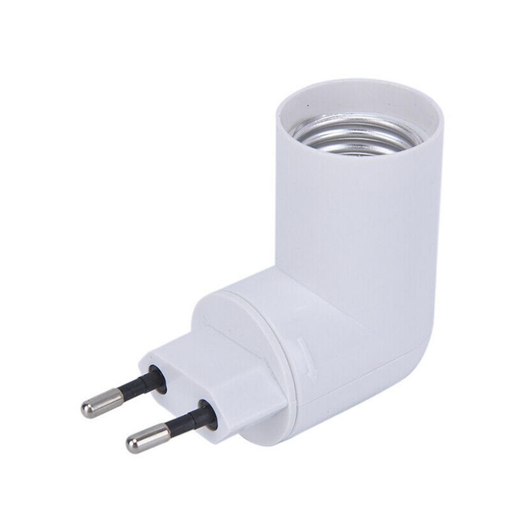 Rotatable LED Fireproof EU US Plug Switch E27 Bulb Base Lamp Holder Converter Socket Adapter