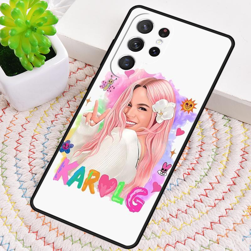 Karol G Bumper Silicone Phone Case For Samsung Galaxy note 10 pro S26 S25 S24 S23 S22 S21 Plus S25Ultra Capa Cover